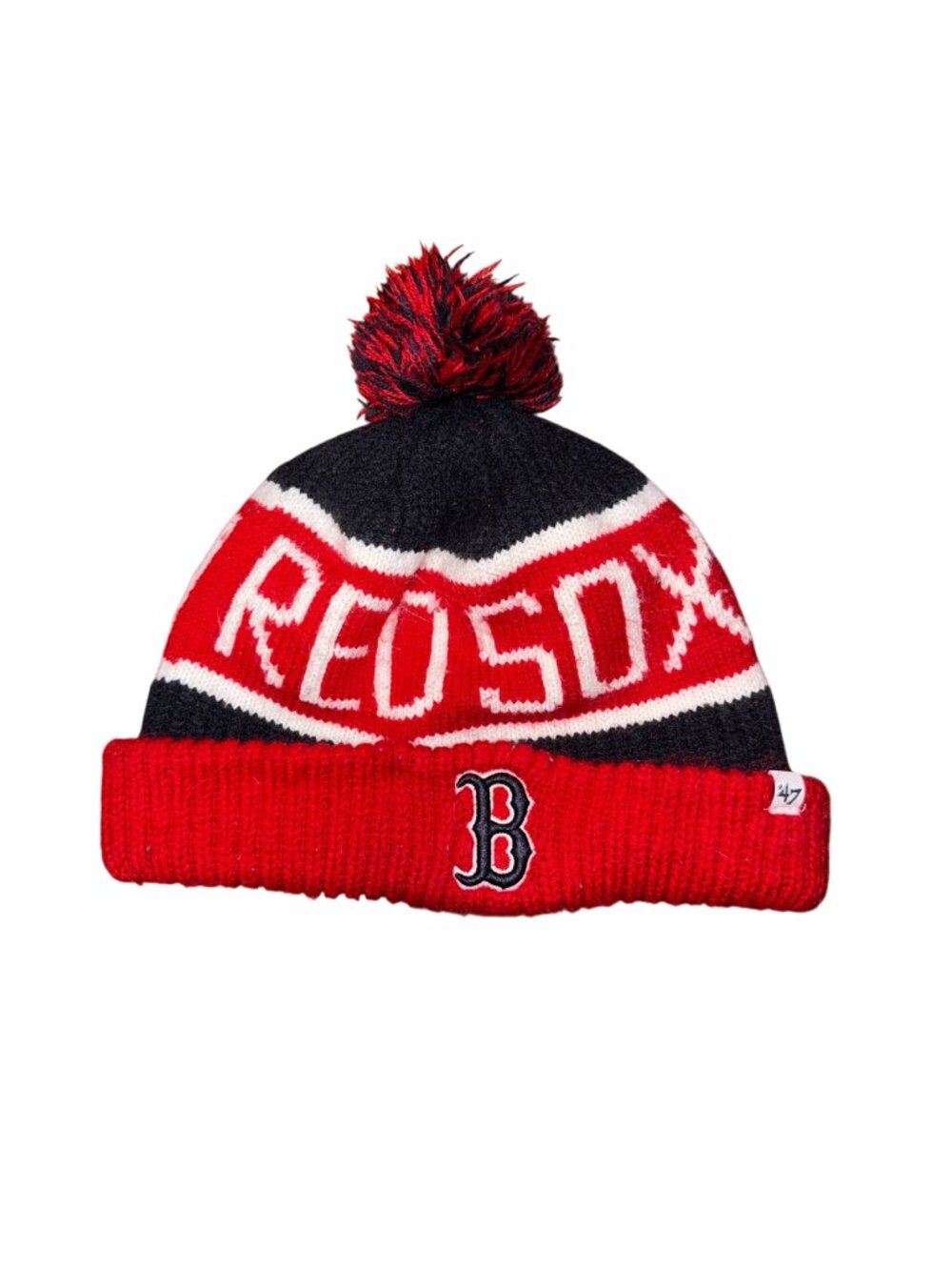 Boston Red Sox Knit Pom Pom Beanie By 47